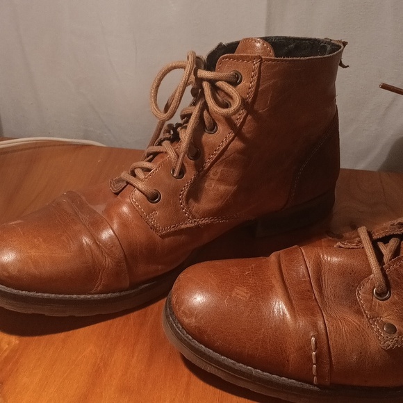 Bullboxer Men's Brown Leather Boots Size 12 - Picture 3 of 16